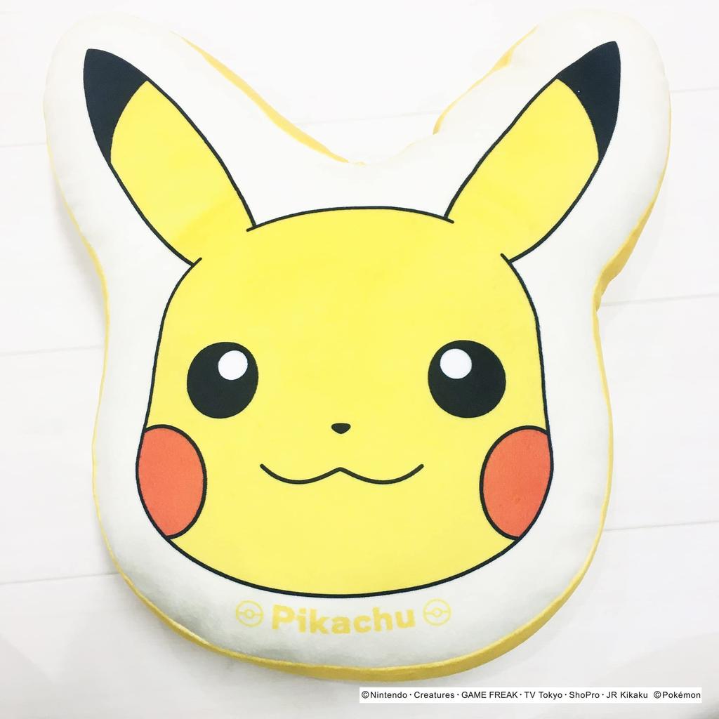MORIPiLO Pokemon Pikachu Body Pillow and Squishy Face Soft and Soft To the Plush Nap Character Pillow by Morishita (Soft Cushion) Touch, Toy, Pillow,