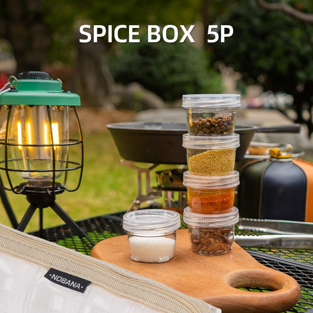 40ml Portable Seasoning Holders PET Spice Dispenser Durable Travel Spice Kits  Outdoor