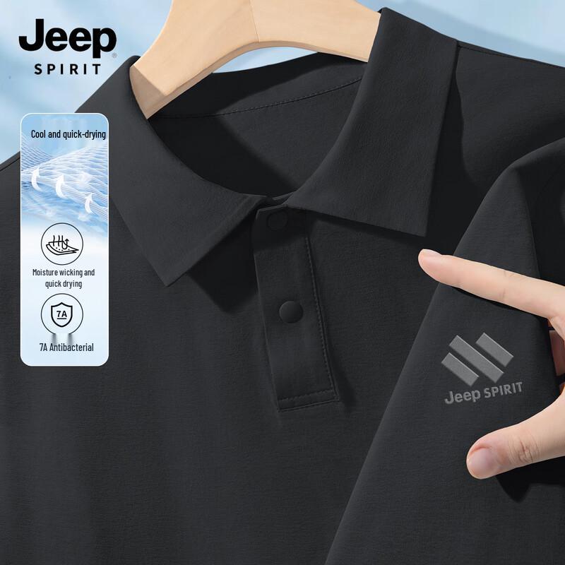 JEEP SPIRIT Men s Quick-Dry Ice-Feel Polo Shirt XL