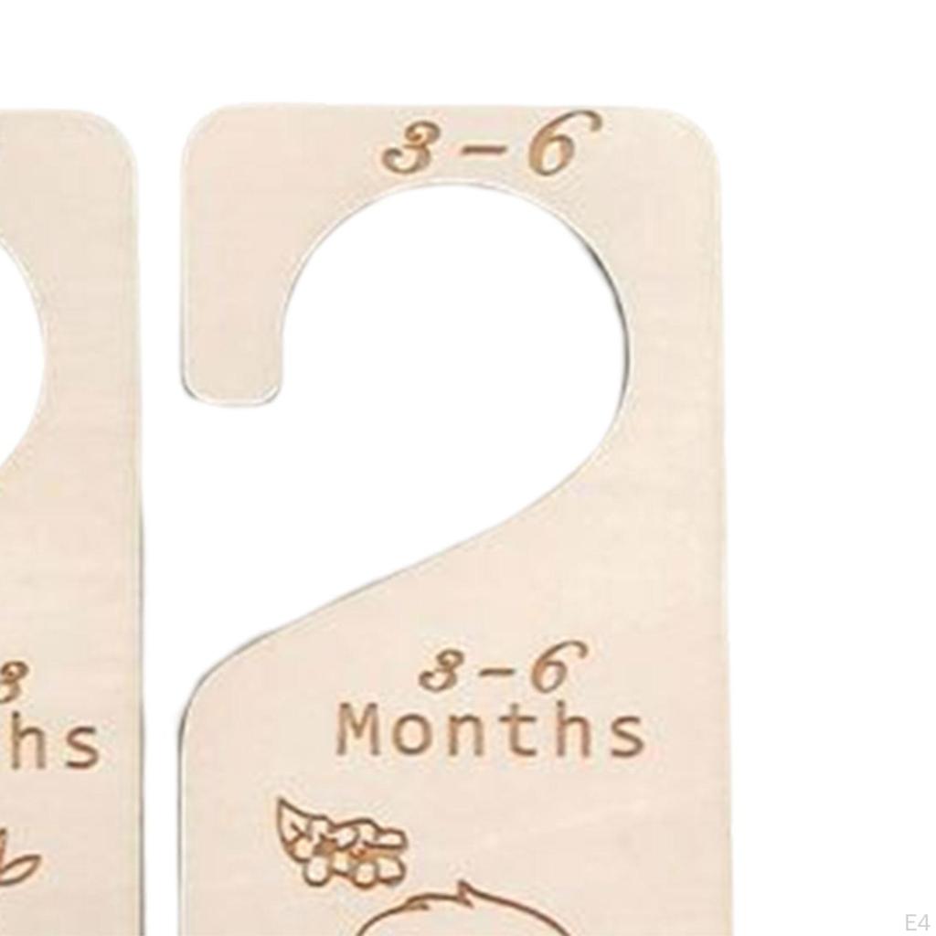 7 Piece Adorable Closet Baby Size Dividers Organizer Infant Wardrobe