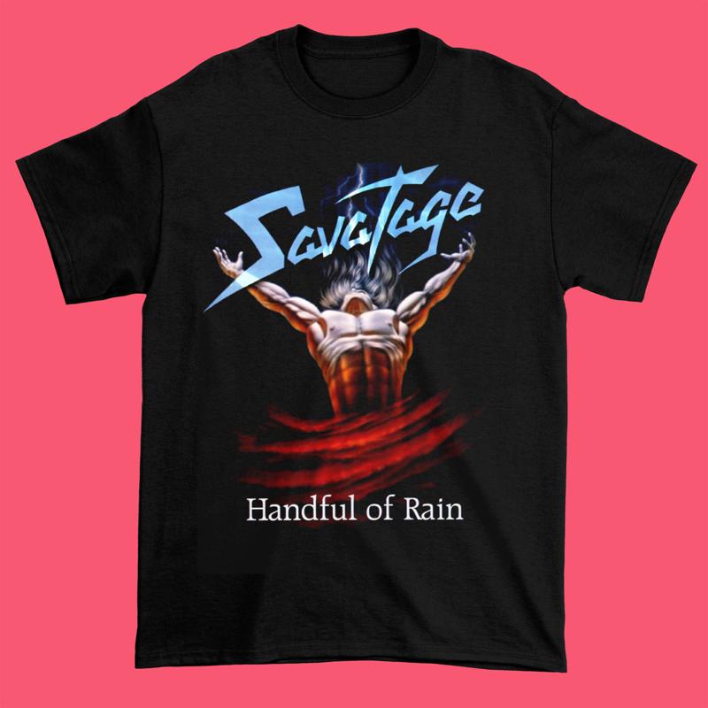Savatage Band Handful Of Rain Cotton All Size Black T Shirt In426
