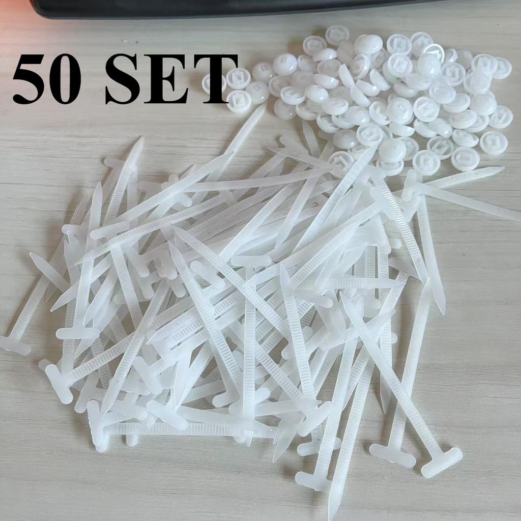 300 STÜCKE Nylon Universal Kabelbinder Schnalle Schwerlast Selbstsichernde Kabelbinder Halter mit Stiftbefestigungen Karosserie UV-Beständige Kabelbinder