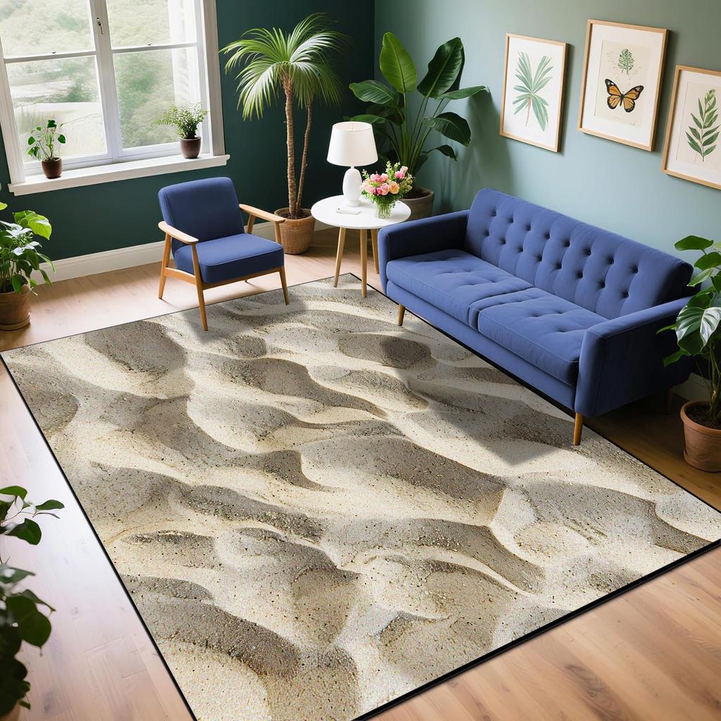 Modern Natural Style Carpets Living Room Sofa Table Customizable Rugs Washable Indoor Entrance Antiskid Floor Mat Easy Cleaning