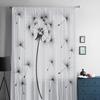 Grafický Kresba Padáku Pampelišky Průsvitné Záclony pro Obývací Pokoj Tyl Okenní Záclona Ložnice Kuchyň Závoj Závěsy