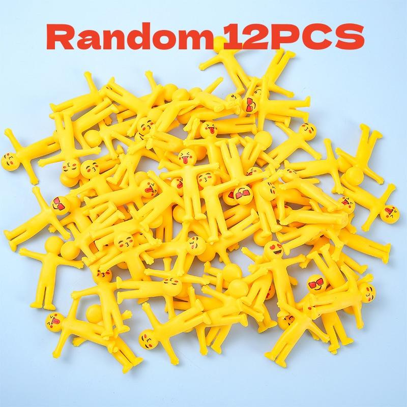 10/12 ks Kostra se smějící tváří TPR Měkká guma Antistresové hračky Skládací a natahovací Halloweenský žertík a neplecha