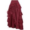 Womens Maxi Skirt Drawstring High Waisted Summer Long Skirts Lightweight Tiered Flowy Floral Pleated Skirts