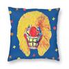 Waggis Basel Carnival Square Pillowcase Polyester Linen Velvet Pattern Zip Decorative Car Cushion Cover