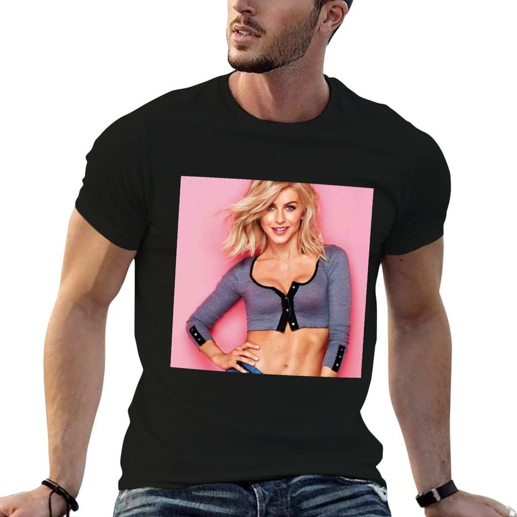 Julianne Hough TShirt Black Cotton Tshirt Plain for Unisex Package T Shirt Custom Print Printed T Shirts for Unisex Tshirt