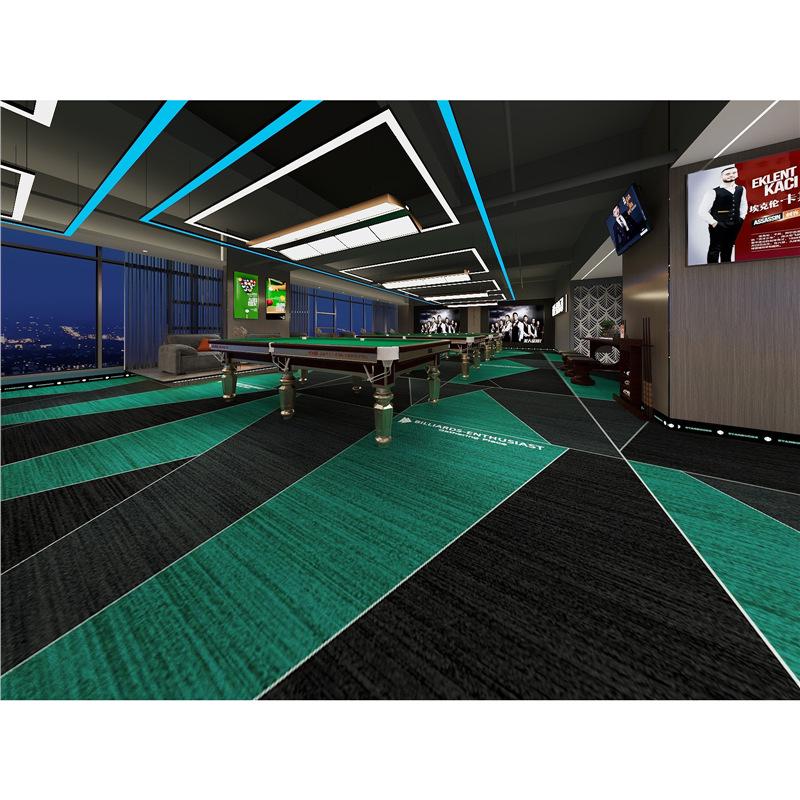 Luxuriöser feuerfester Nylon-Teppich für Billardhallen in Hotels - Teppich mit großflächigem Druck
