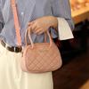 Fashion Hand Bag Women's New Spring and Summer Letter Diamond Pillow Bag Korean Shoulder Messenger Bag