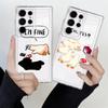 Cartoon Duck Phone Cover Case for Samsung Galaxy S26 Note 20 Ultra 10 S20 Plus S24 S22 FE S25 Edge S21 S23 Ultra