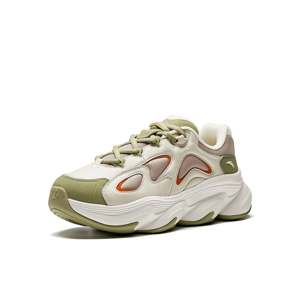 Anta Meow Shoes Casual Shoes Women's Dendrobium Green/Coarse Heather Gray/Nude Khaki 922548894-4
