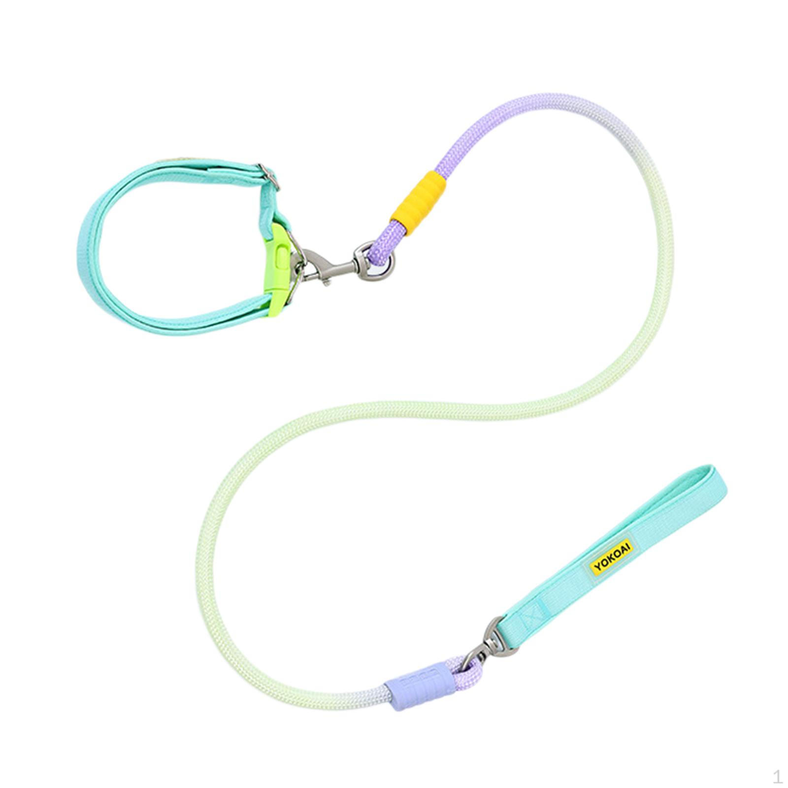 

Dog Leash Training Adjustable Pet Walking Traction Rope for Exercising Hiking зелений