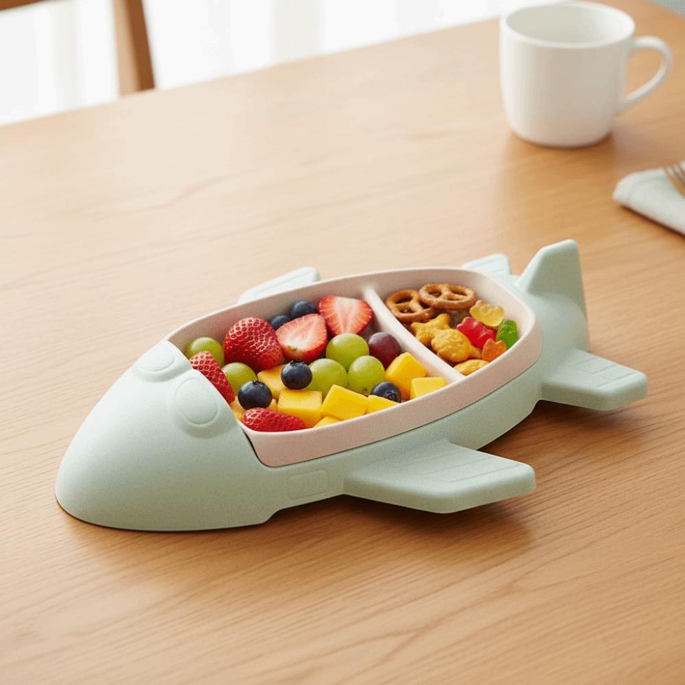 Deepened Food Tray Cartoon Dinning Plate Eco-friendly Food Dish  Gifts