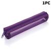 5Pcs Vintage Solid Color Mesh Pencil Case Portable Stationery Storage Pouch School Stationery Supplies Student Gifts