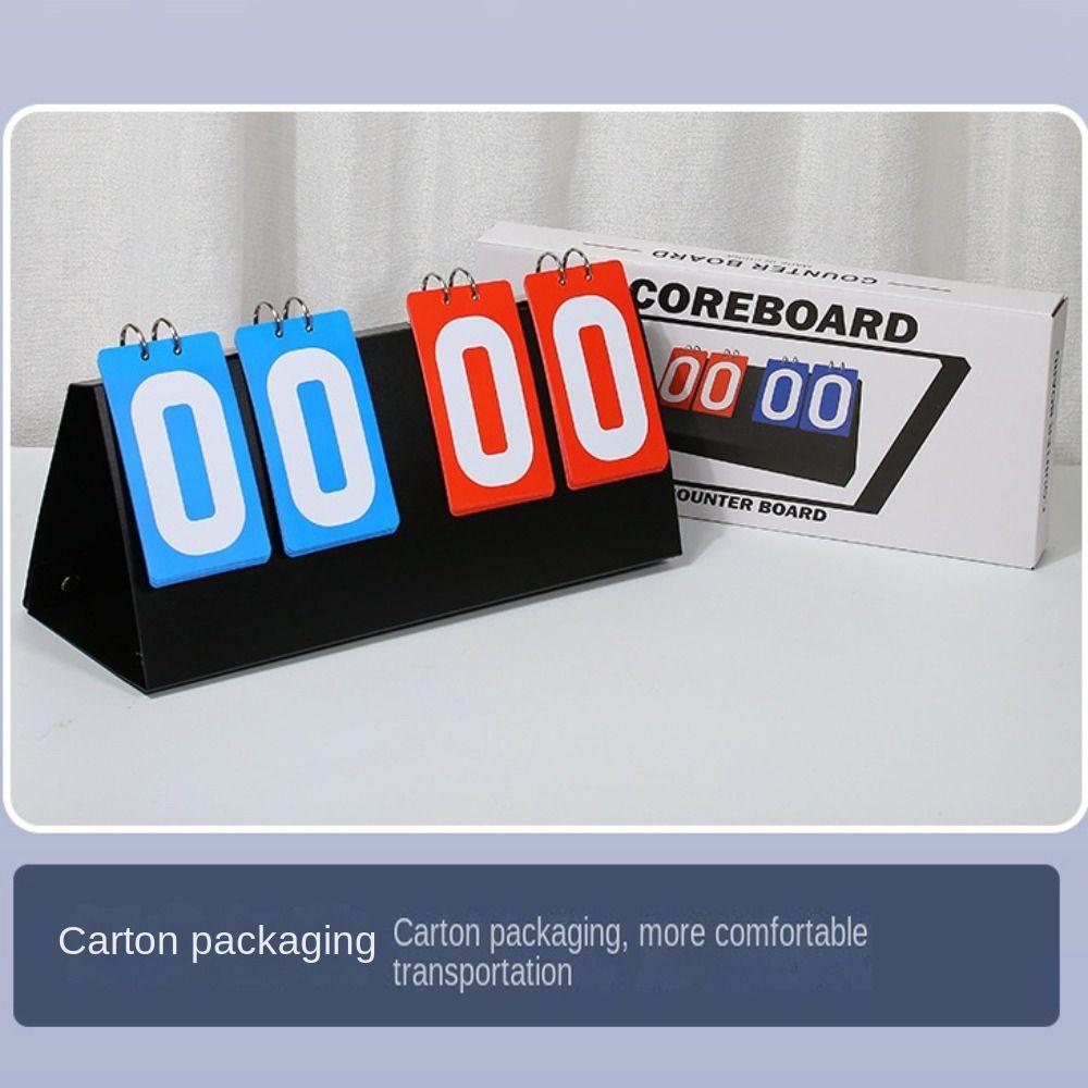Tabletop Counter Table Tennis Flip Cards Manual Competition Score Indicator  Volleyball