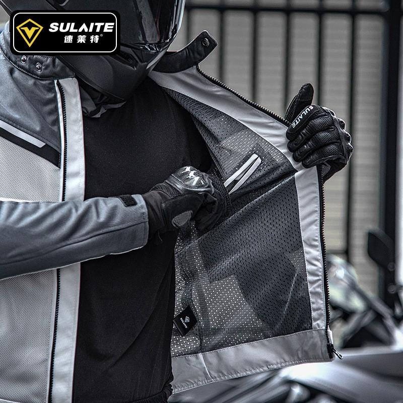 Men Women Motorcycle Riding Jacket Breathable Mesh Touring Gear Street Bike Off-Road Cycling