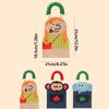 PU Leather Hanging Tissue Bag Cartoon Design Portable Tissue Cover  Bedside