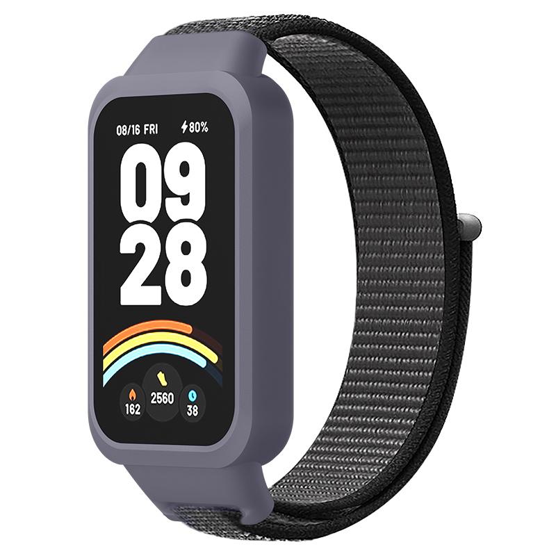 Nailono kilpinė apyrankė For For Xiaomi Band 9 Active/Redmi Band 3 išmaniajai laikrodžiui Sportinė minkšta apyrankė riešui For For Xiaomi Band 9 Active