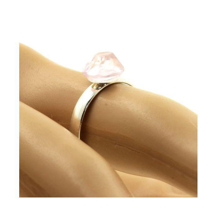 Pierres et Minéraux. Bague Kunzite plaqué argent. 8.64 ct. Taille réglable.