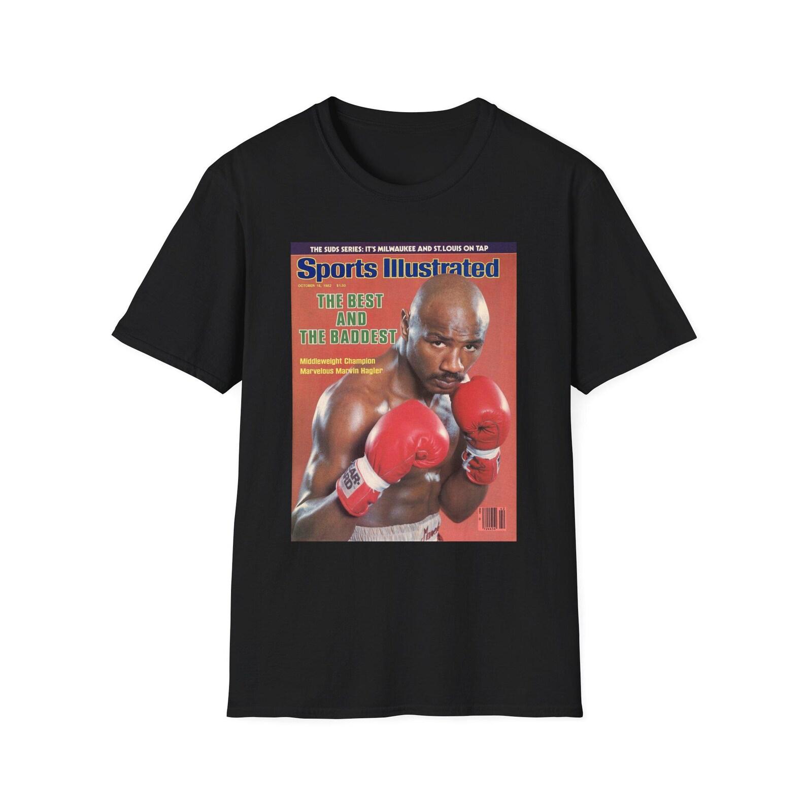Marvelous Marvin Hagler Boxer Portrait T-Shirt | Vintage Sports Illustrated Cover 4XL
