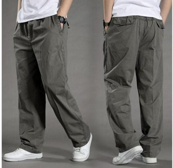 2025 Trendy Hong Kong Style Men's Loose Casual Workwear Pants