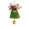 Handmade Christmas Tree, Creative Christmas Car Rearview Mirror Decoration Christmas Tree, Hand Woven Christmas Tree Decoration