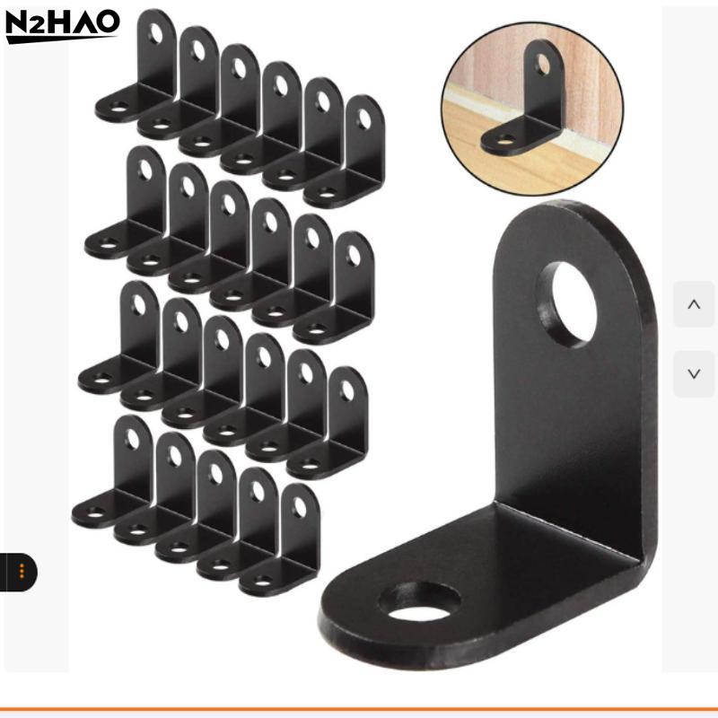 10/20PCS Furniture Support,Shelf Support Angle Bracket Steel Right Shelf Support Corner Bracket 90° Furniture L/I Shape Bracket