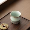 Traditional Ru Kiln Dunhuang Bamboo Cup Ceramic GongfuTea Set Master Cup Chinese Kung Fu Tea Individual Teacup Home Office Decor