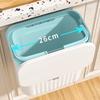 Wall Mounted Trash Can with Sliding Cover Home Kitchen Hanging Garbage Bin Rectangular Waste