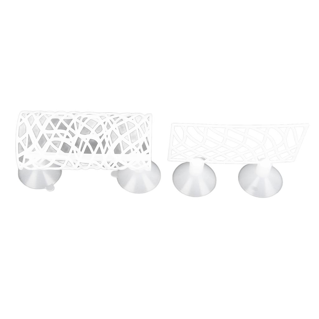 Fish Bed Tunnel Safe Small Hole Hollow Fish Hideout Resting Tube with Suction Cup for Fish Tank Aquarium