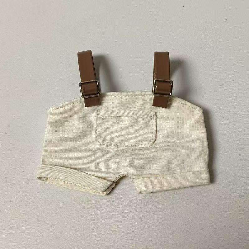 Labubu Outfit: Fisherman Hat & Overalls Set for First and Second Gen Dolls 17cm