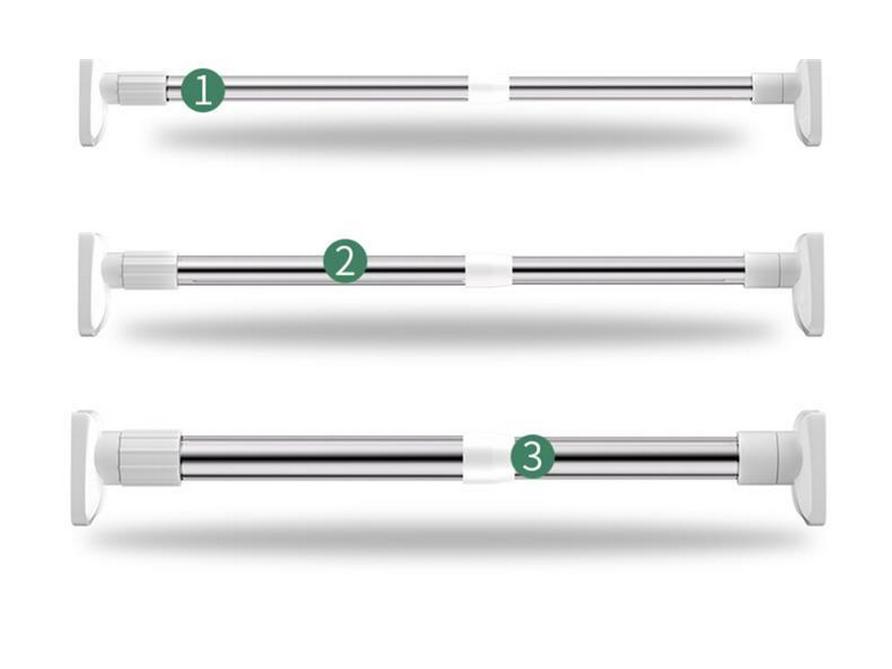 Telescopic Rod: Punch-Free Clothes & Curtain Rack for Balcony