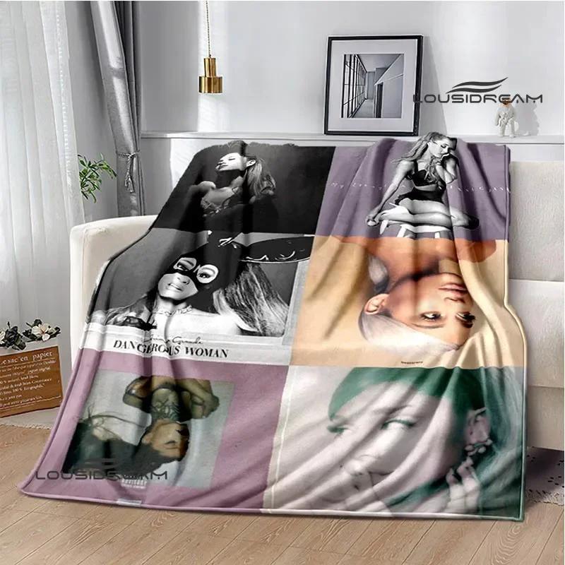Singer Ariana Grande Printed Blanket Warm Flannel Blankets Soft And Comfortable Home Travel Blanket Bed Linings Birthday Gift