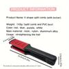 Splint Comb V Shape Hair Straightener Comb Hair Styling Tools Flat Brush Nylon Bristles Double Sided Brush For All Hair Types