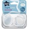 TOMMEE TIPPEE TTP43338095 NIGHT TIME soothers 0-6m mix 2 pack