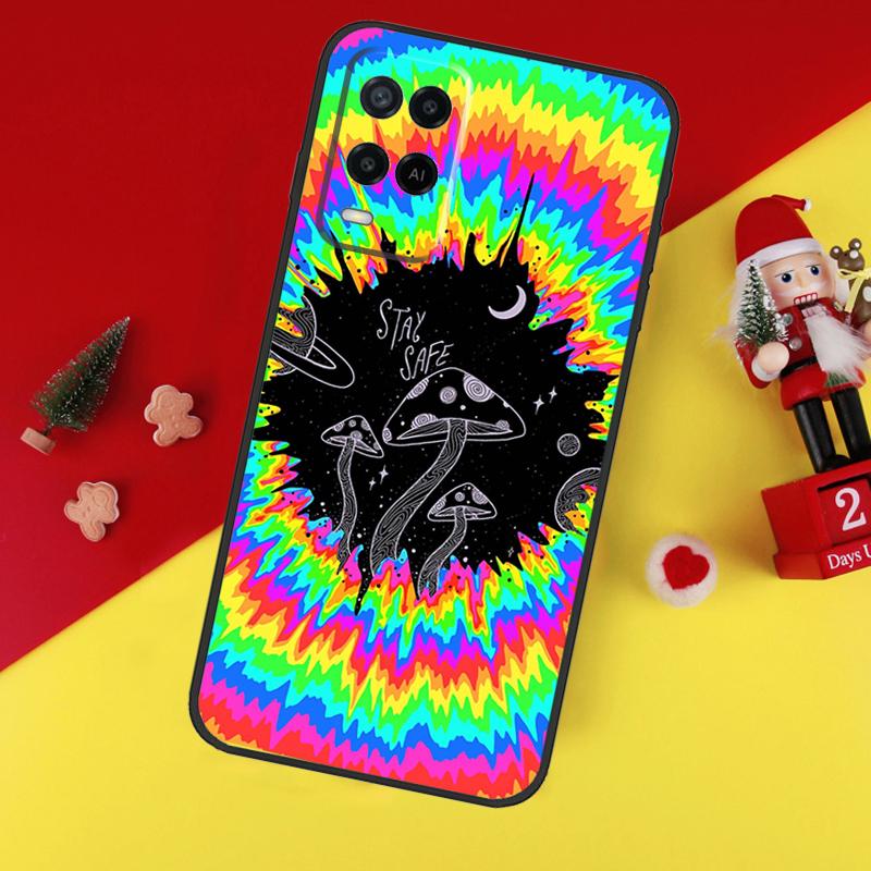 Weird Trippy Mushroom Case For Oppo A5 A6 Pro A15 A57 A17 A54 A74 A94 A76 A16 A96 A40 A60 A80 A18 A38 A58 A78 A98