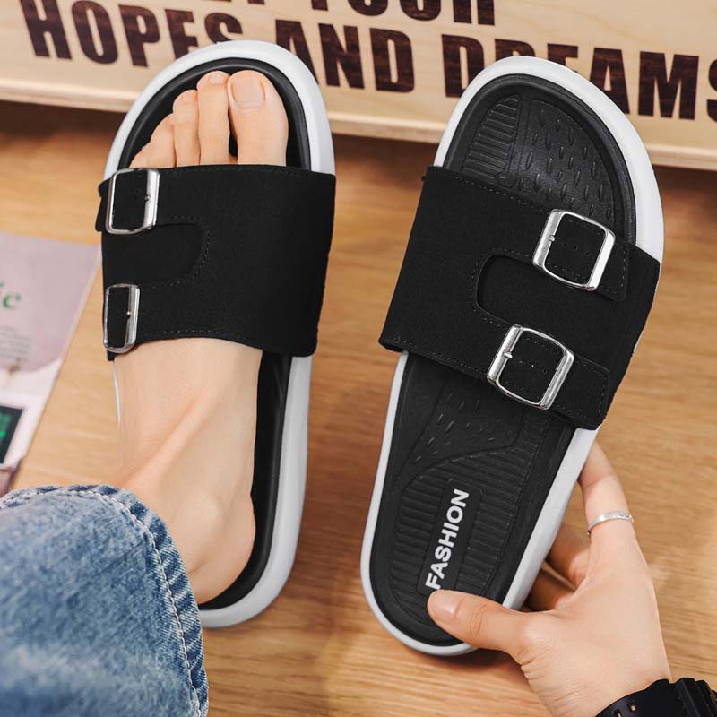 Sommer Herren Strandhausschuhe Rutschfeste Bequeme Hausschuhe Für Innen Außen Herren Wasserschuhe Sandalen