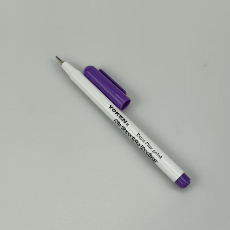 Japan YOKEN Purple Iron-Head Water-Soluble Fading Pen for Cross Stitch Marking
