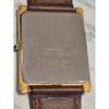 Used Working New Battery SEIKO Seiko Quartz Dolce Men's Watch Gold Square Tank Vintage
