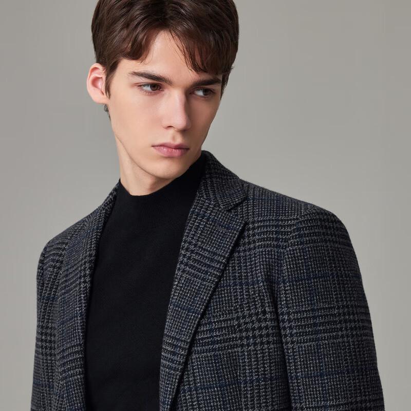 EMZ Ordos Men's 100% Wool Mid-Length Coat