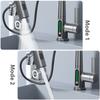 Waterfall Temperature Digital Display Basin Faucet Lift Up Down Stream Sprayer Bathroom Hot Cold Water Sink Mixer