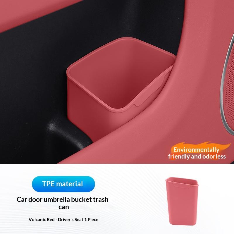 Tpe Car Door Storage Box Trash Can Multifunctional Auto Door Storage Bucket Umbrella Organizer For Car Accessories