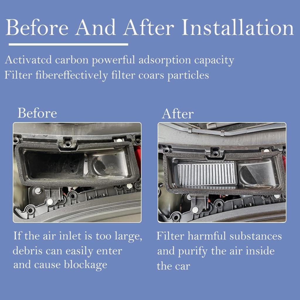 Tesla Model 3 Air Intake Filter Activated Carbon A/C Internal Filter Element