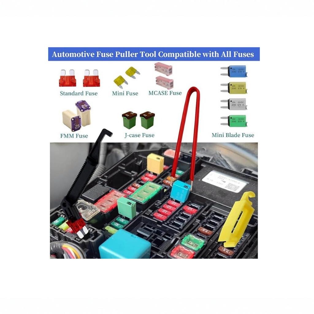 6 Pieces Relay Puller Pliers Accessory Replacement Multifunctional Automotive Relay Fuses Puller for Yachts All Vehicles