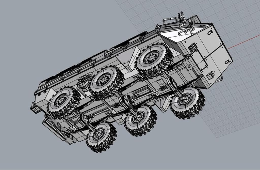 PLATZ 1/72 Finnish Army Sisu XA-203 AMV Armored Personnel Carrier Plastic Model FIP-9
