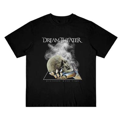 Weng Dream Theatre Printed New Short Sleeve Lovers Retro Fashion Brand Casual American Men and Women Short Sleeves