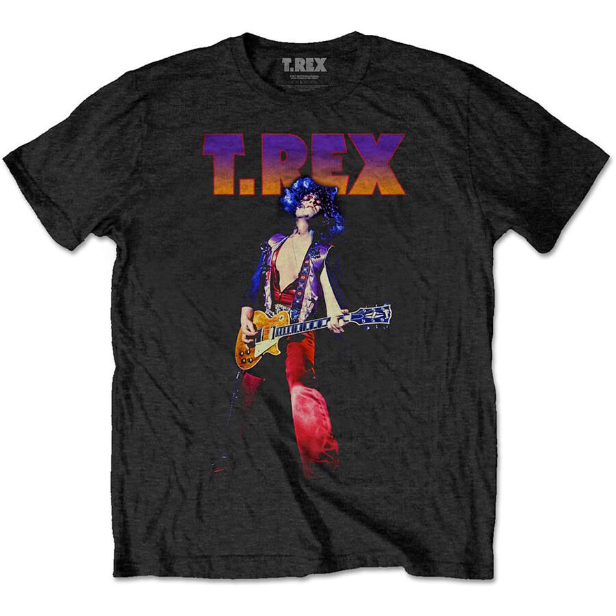 T.Rex Marc Bolan - Rockin  -  Black t-shirt Unisex T-Shirt XL