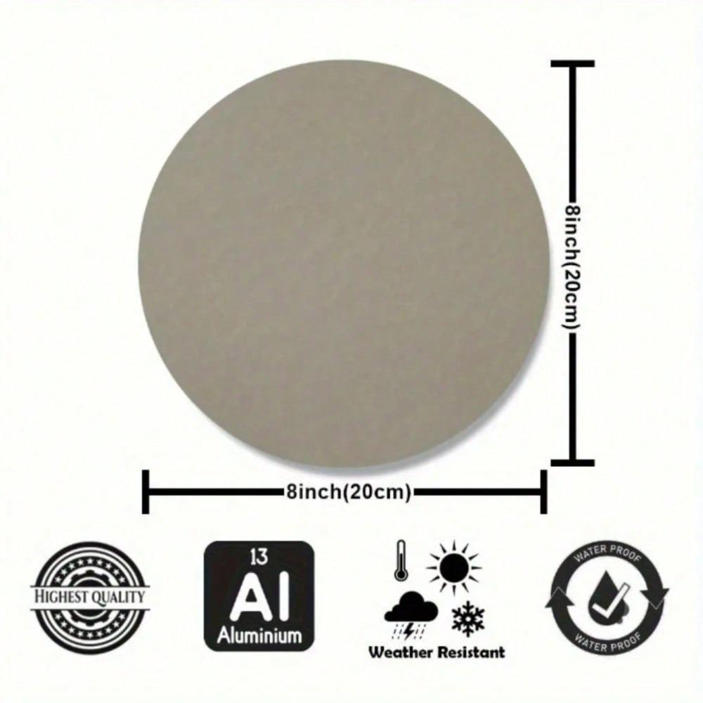 No Dogs Allowed Sign 7.87 Inch Round Rustproof Aluminum No Pets Entry Decor Home Garden Bar Garage