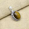 AAA+ Tiger's Eye Gemstone Handmade 925 Sterling Silver Jewelry For Thanksgiving Gift
